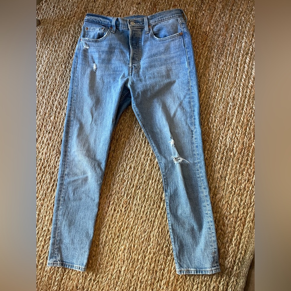 Levi’s 501 Skinny Jean with rip